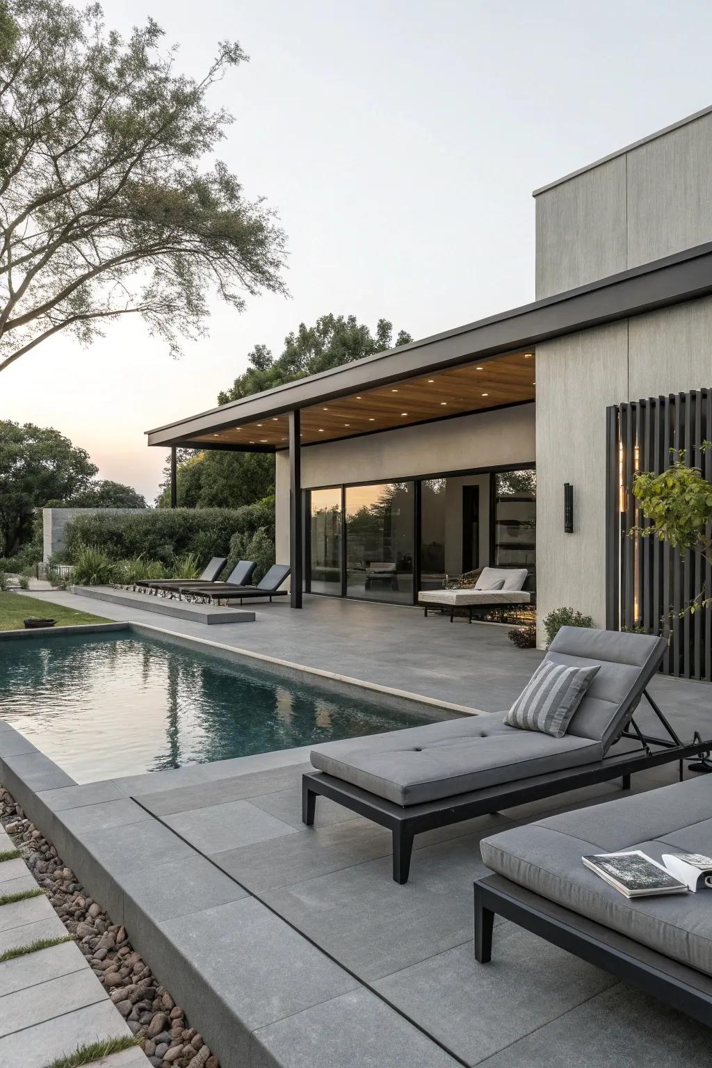 Neutral grays for a sleek, modern look.