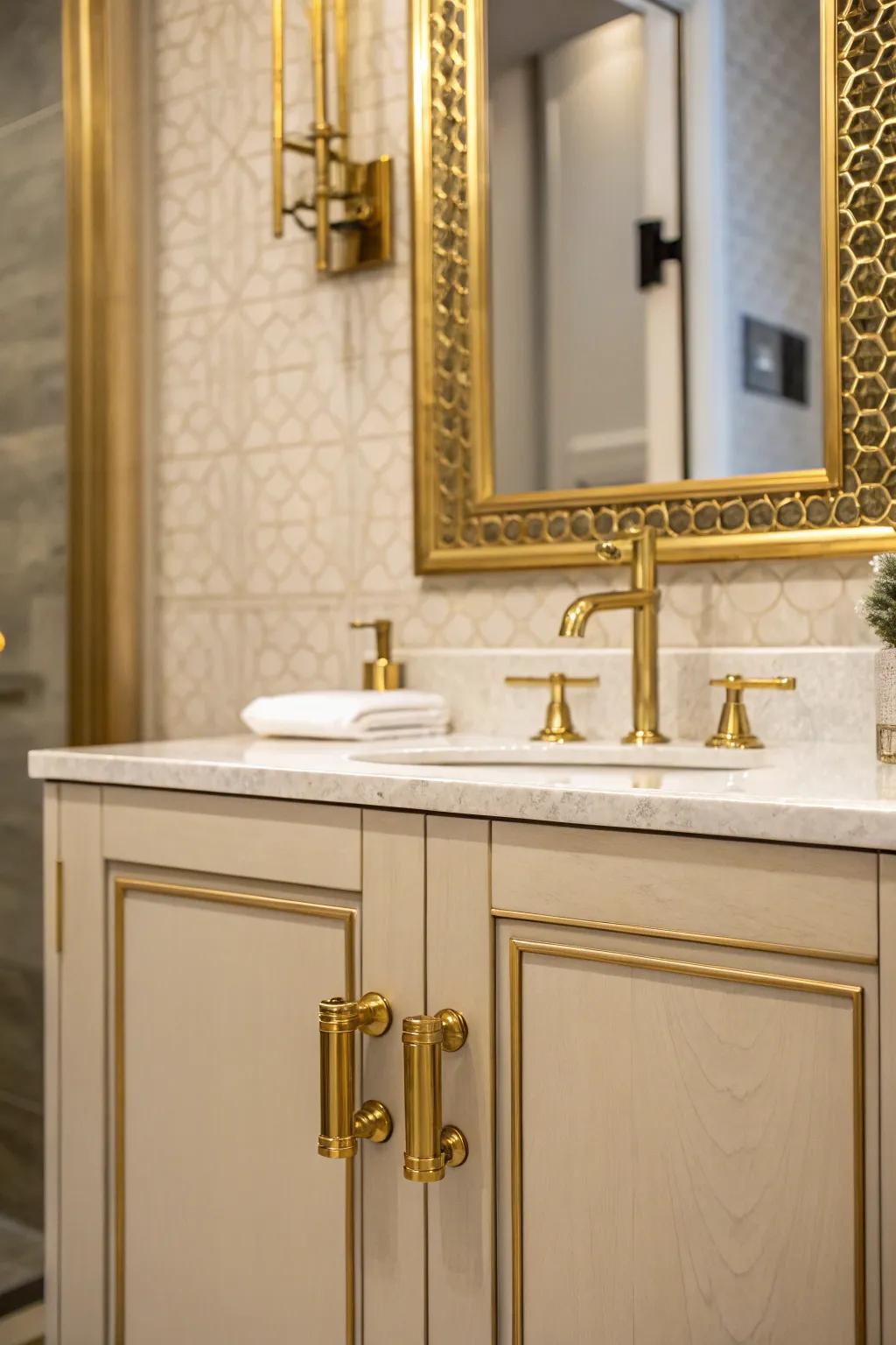Gilded features introduce a nuance of grandeur.