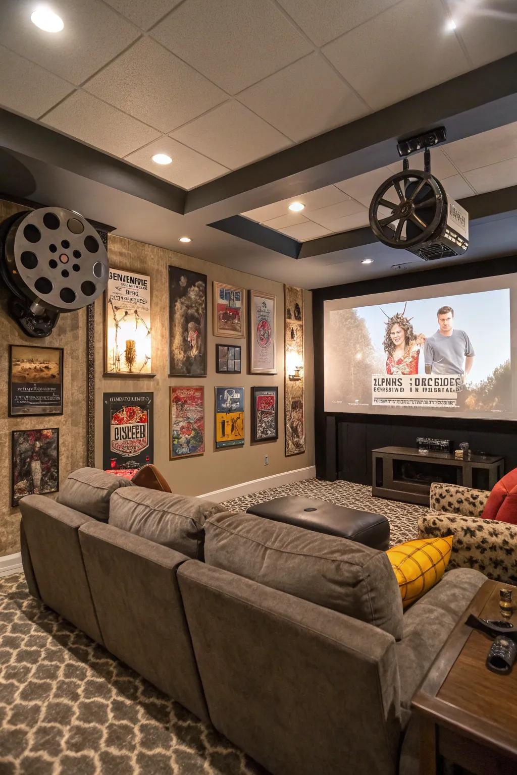 Bespoke decoration infuses character and charm into your projector room.