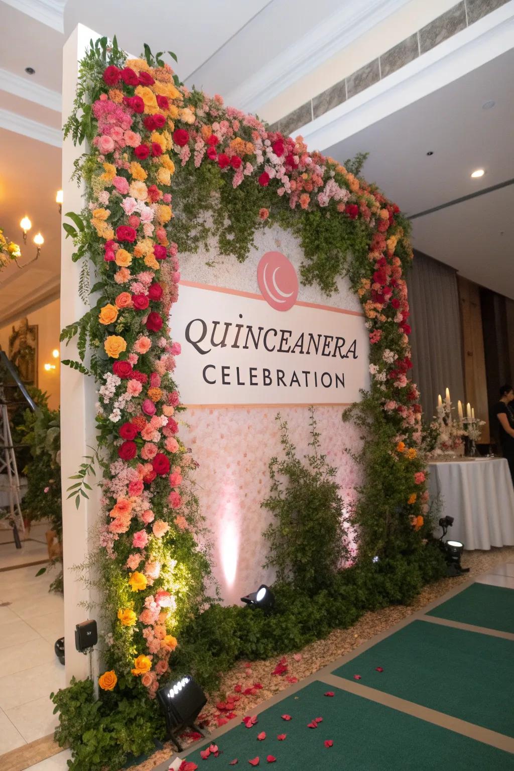 Bespoke backdrops offer memorable photo opportunities.