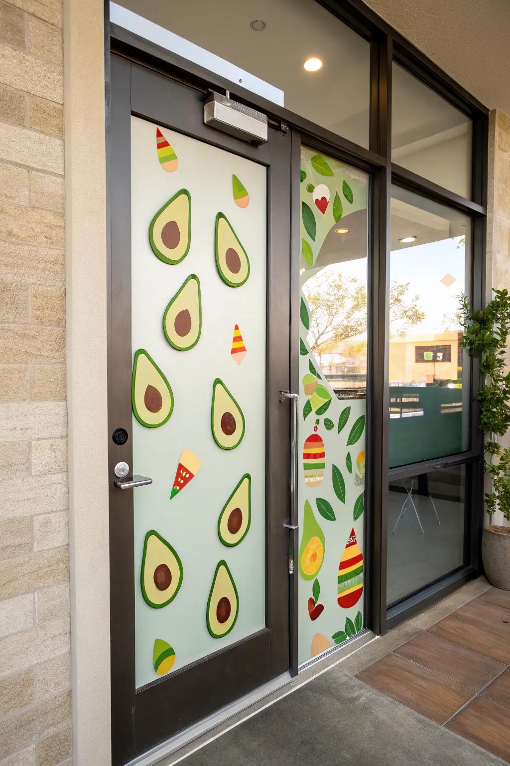 Playful green fruit schemes for a trendy impression.
