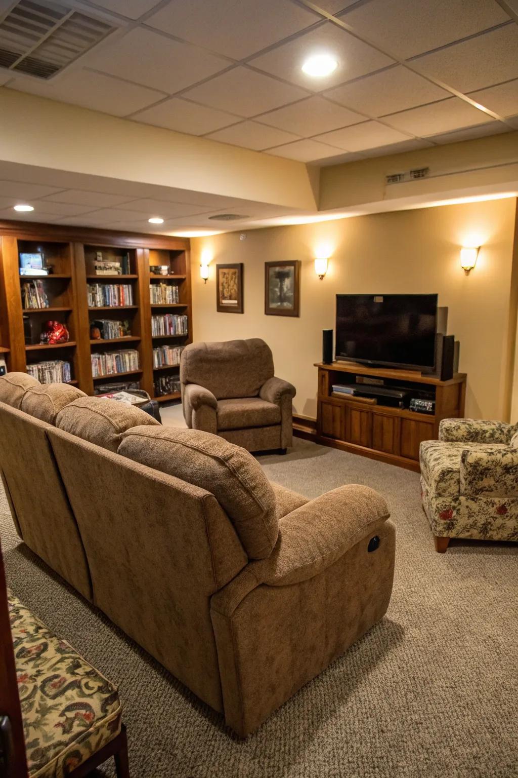 Establish a hideaway with inviting seating selections.