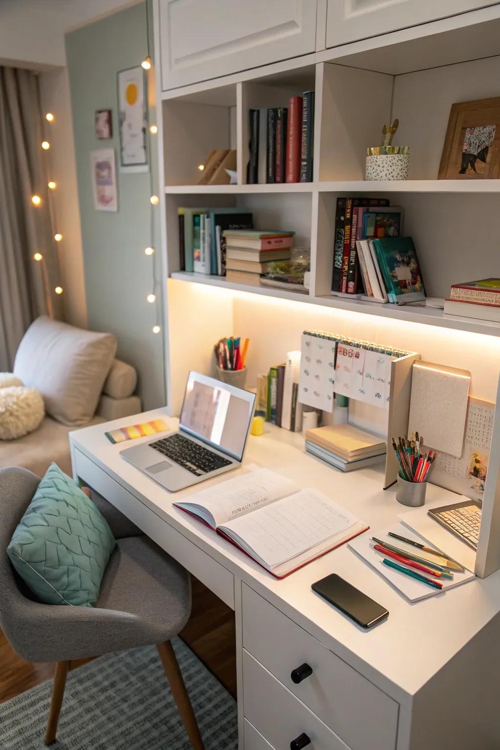 A well-designed study corner enhances focus and creativity.