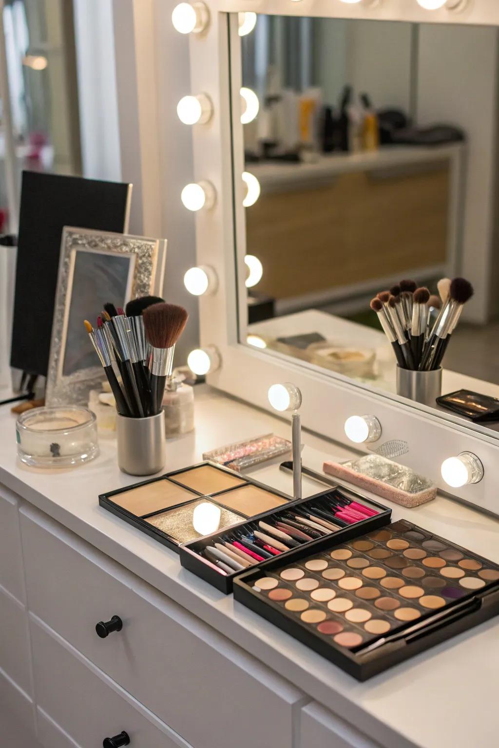 Attain impeccable lighting for your grooming rituals with LED vanity lights, a nod to timeless beauty practices.