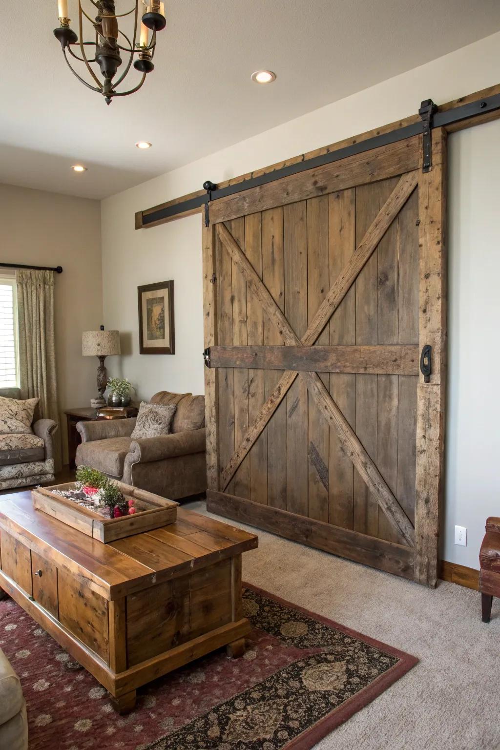 Stable doors add country charm to any wall.