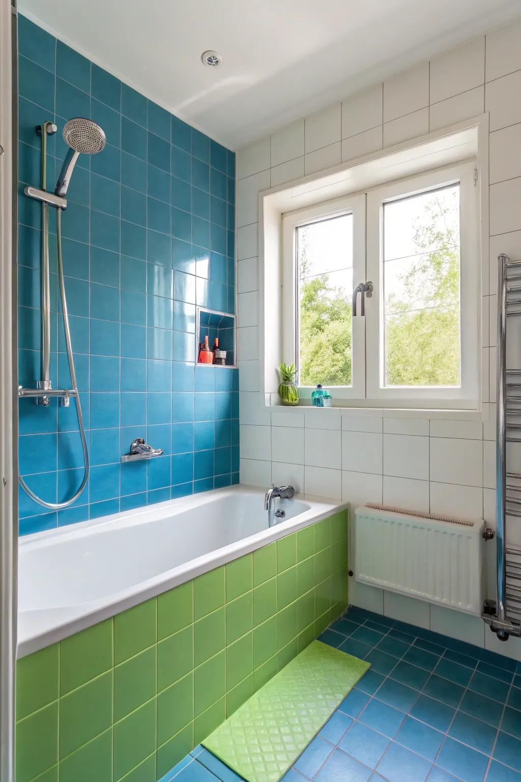 Color-coded zoning includes dimension and establishes areas within a small area.