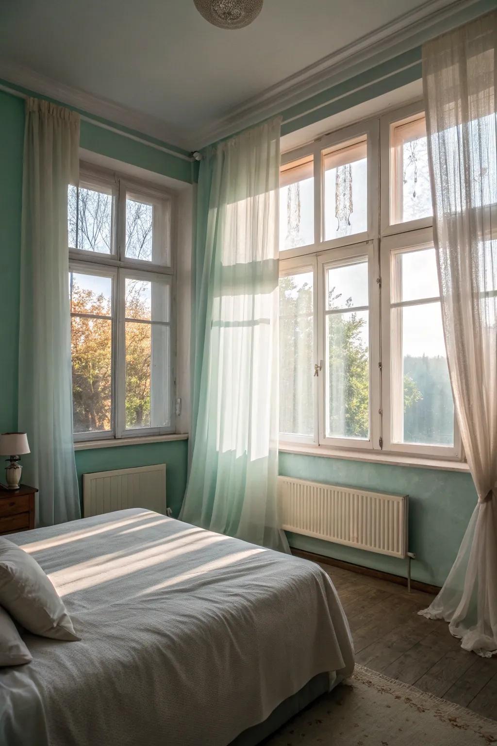 Natural light results in a breezy and open ambiance.