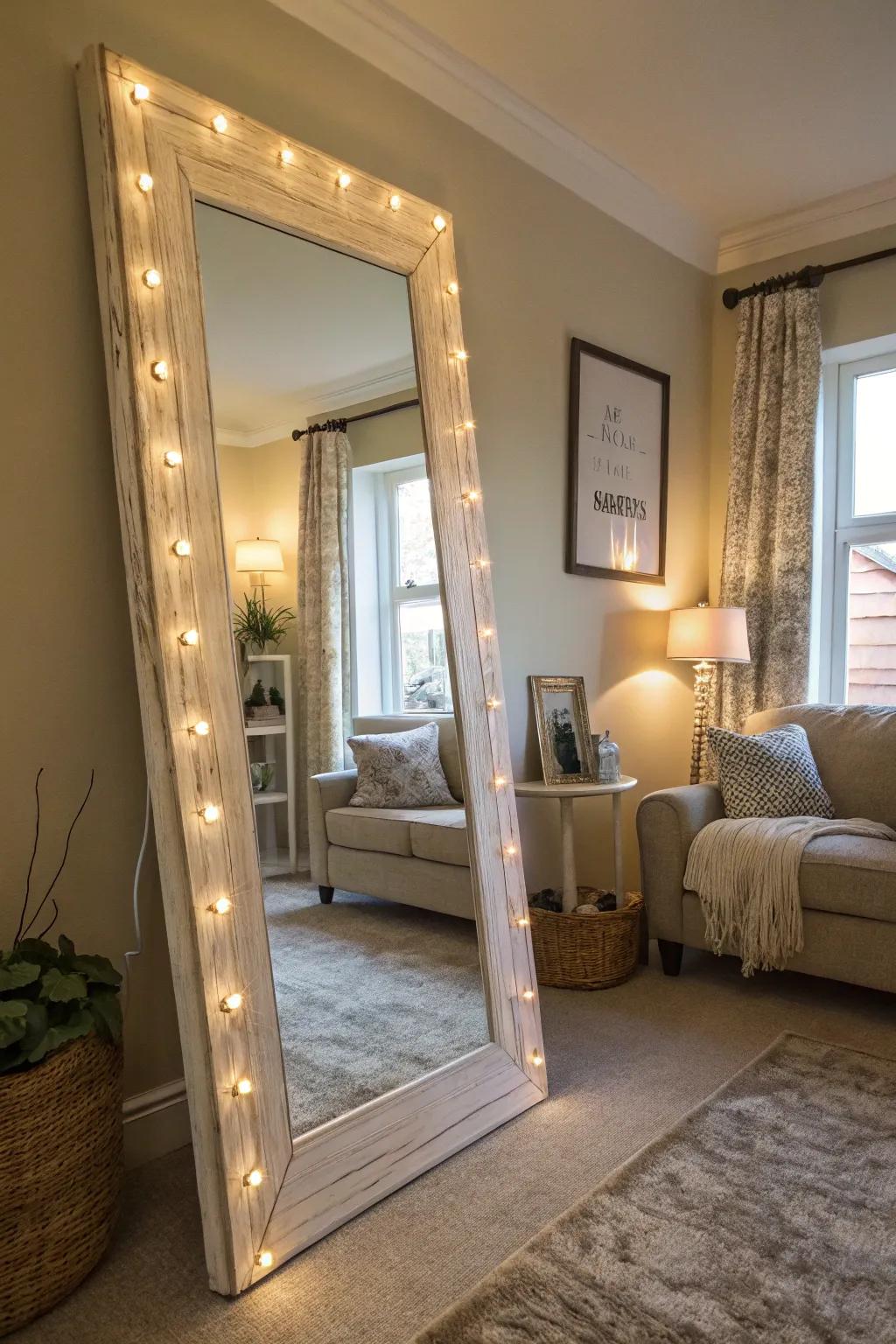 Mirrors possess the enchantment to amplify and brighten your area.