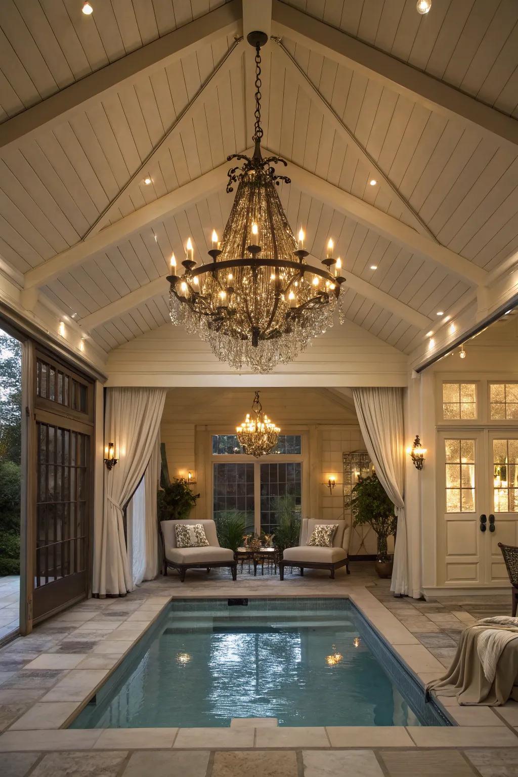 Individuality and charm through decorative lighting features.