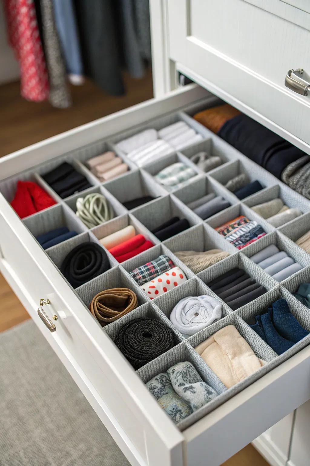 Drawer systems maintain the arrangement and accessibility of diminutive articles.