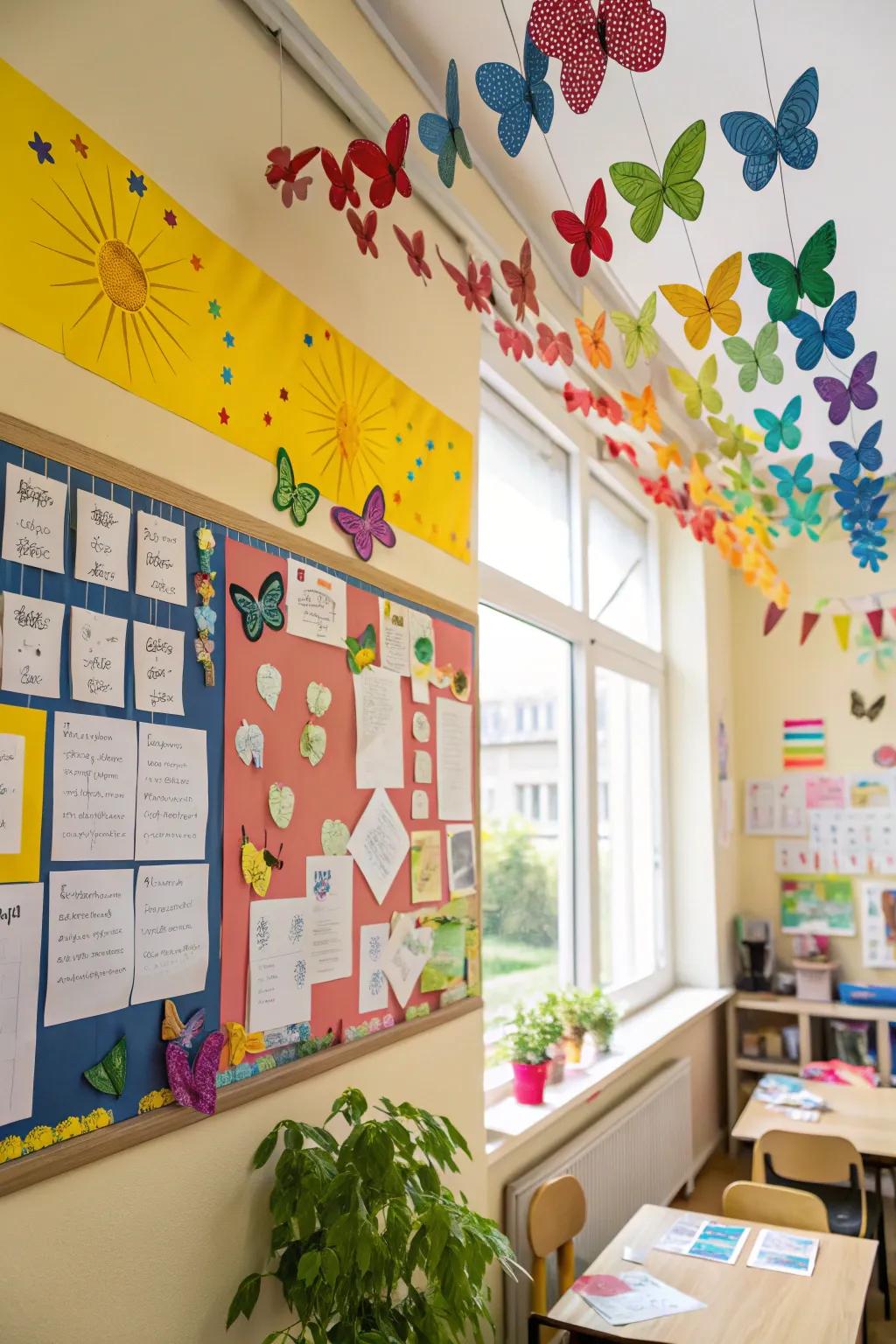 3D butterflies bring movement and life to this transformative display.