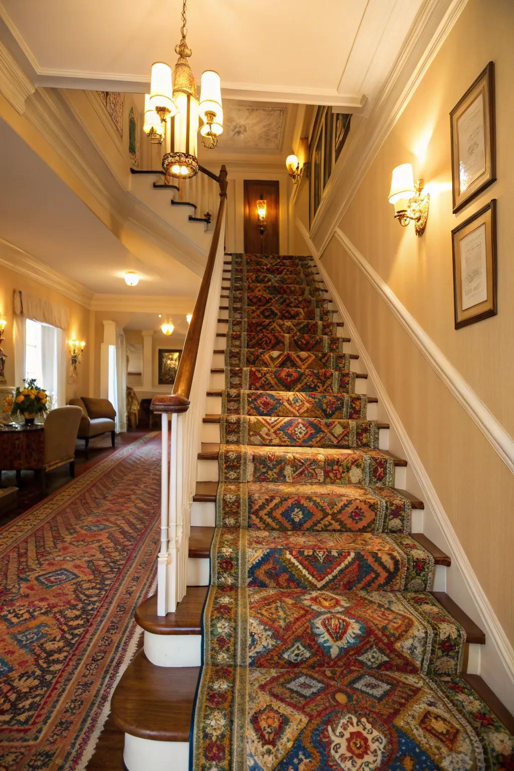 Incorporate a hint of warmth through a stylish carpet runner.