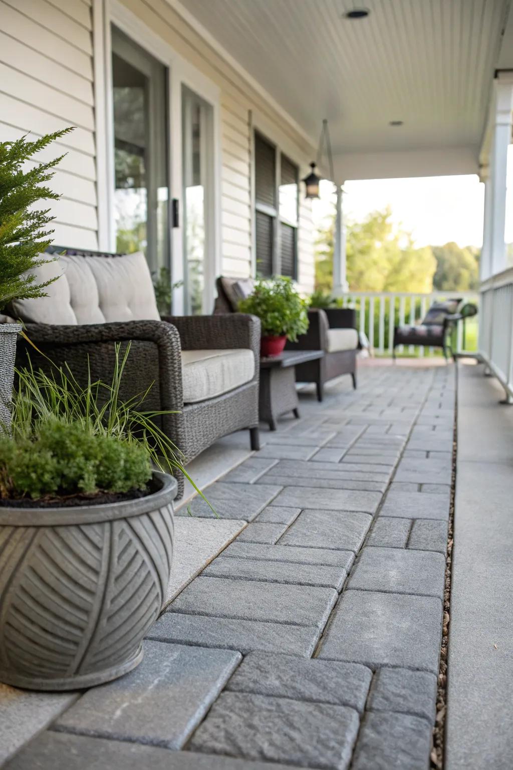 Solidified slabs conjure a contemporary, industrial-chic aesthetic.