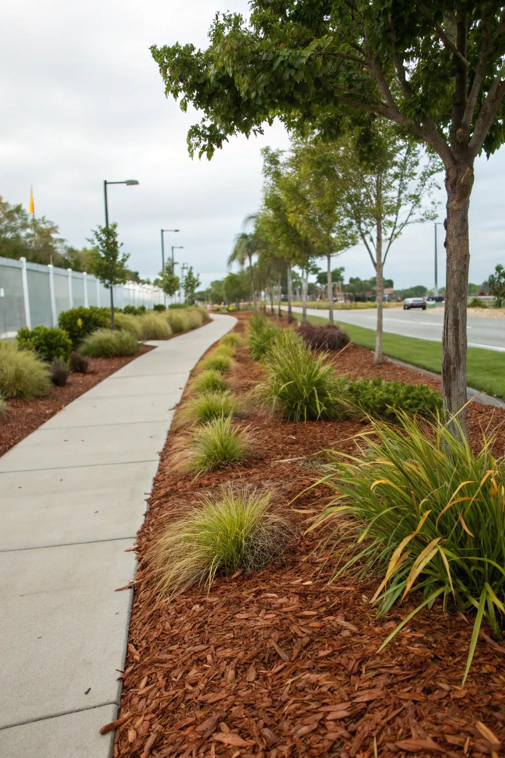 Decorative mulch contributes texture while nurturing the health of your plants.
