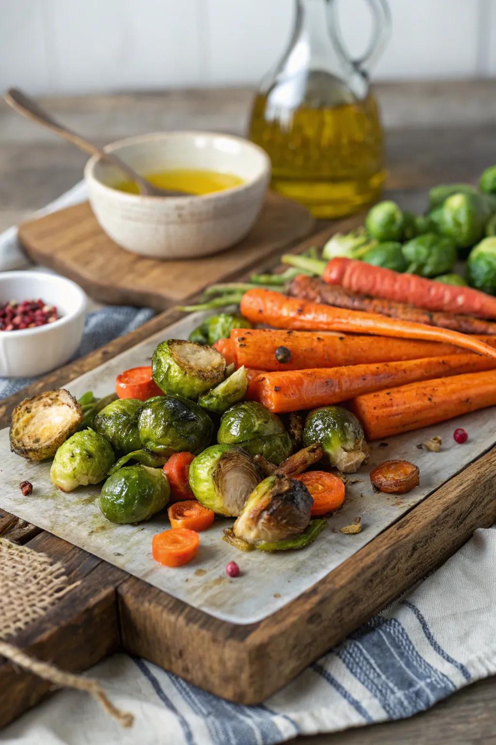 A harvest-themed vegetable platter which celebrates the best produce.