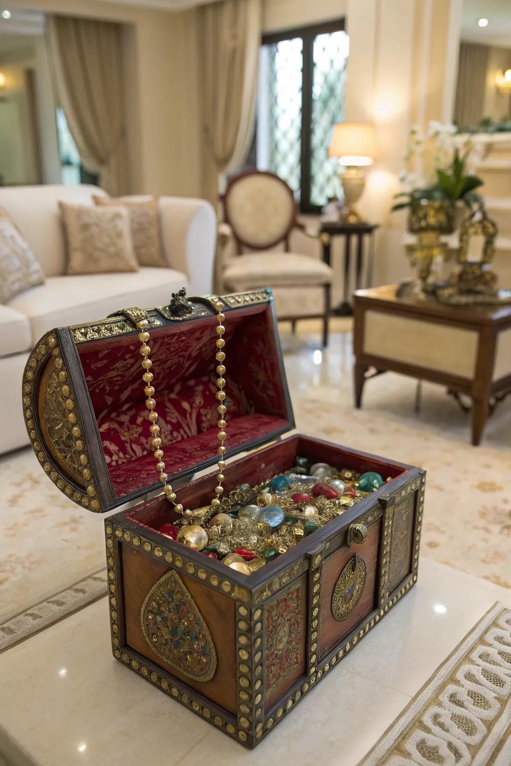 Gemstones impart an air of grandeur to your treasure chest.