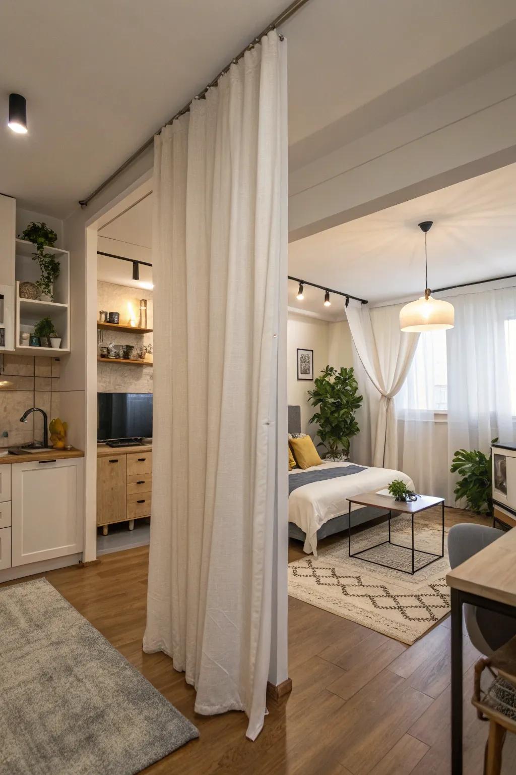 For functionality, define your area with inventive dividers.