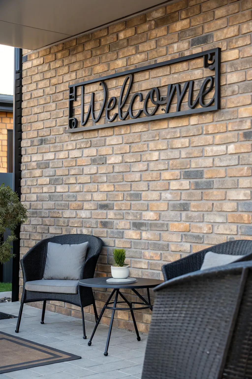 Metallic displays offer an updated and chic appeal.