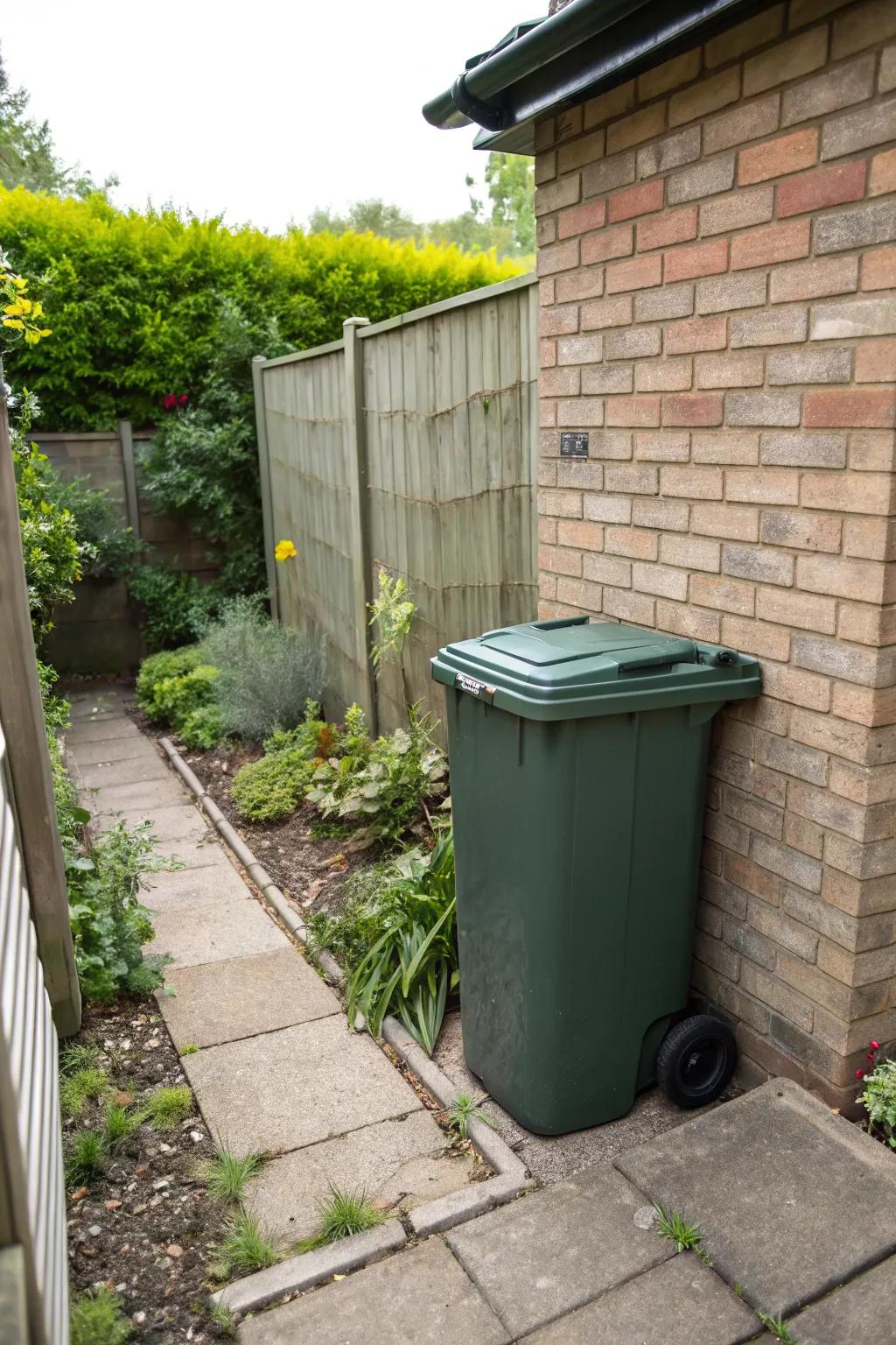 Maximize available space with a corner bin store.