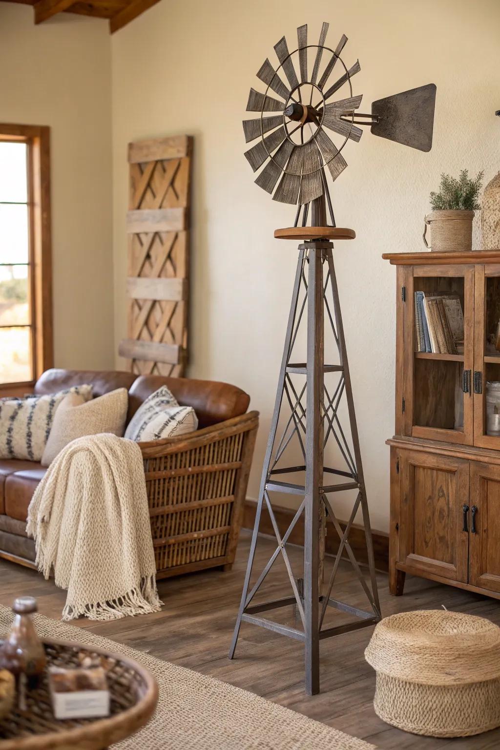 Blend diverse materials for a chic, intimate drawing space.