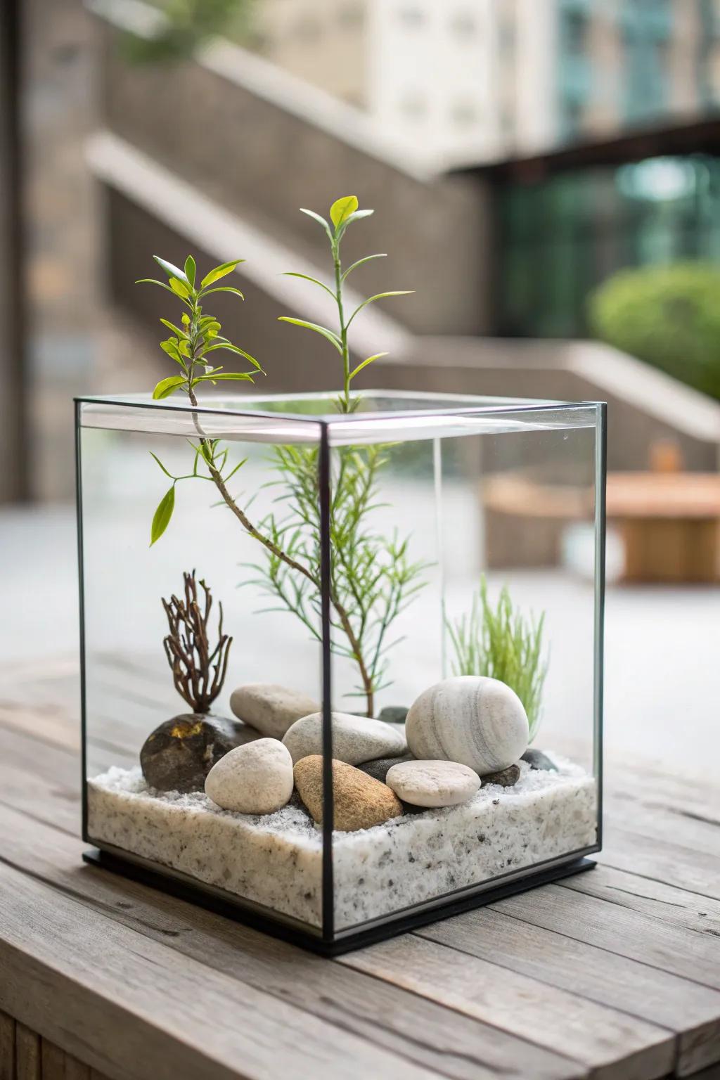 Simplicity and space generate a serene atmosphere.