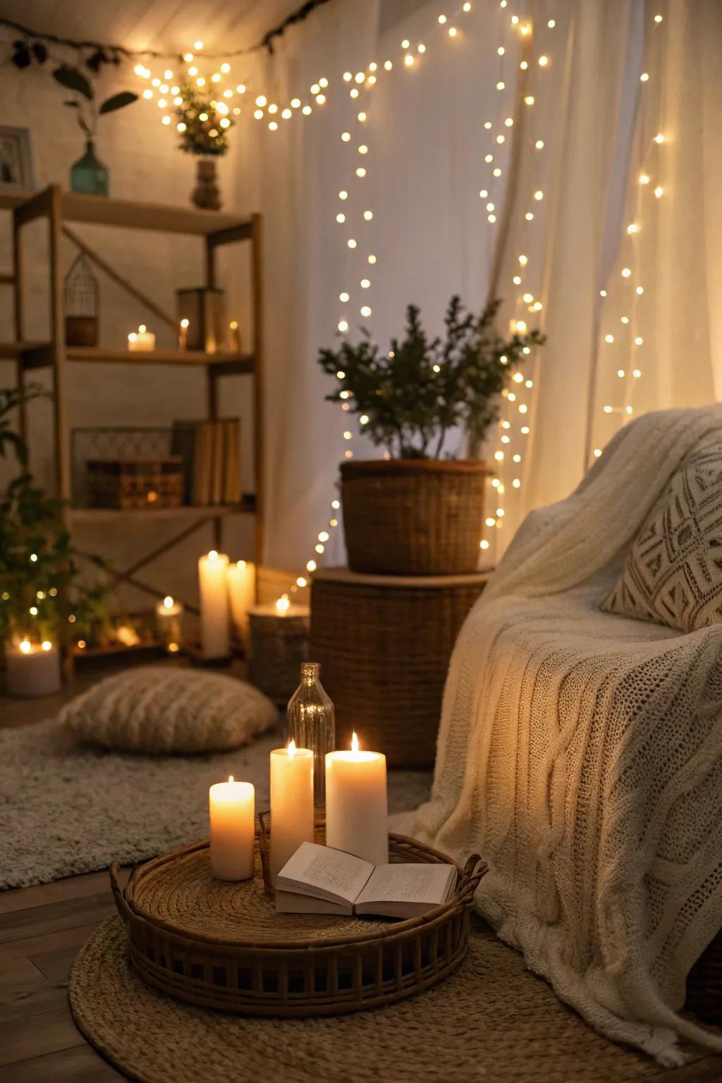 Soft lighting creating a warm and inviting ambiance.