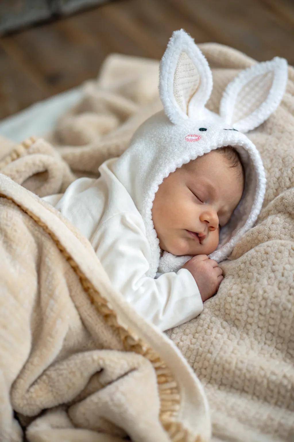 Themed attire infuses a whimsical hint into baby images.