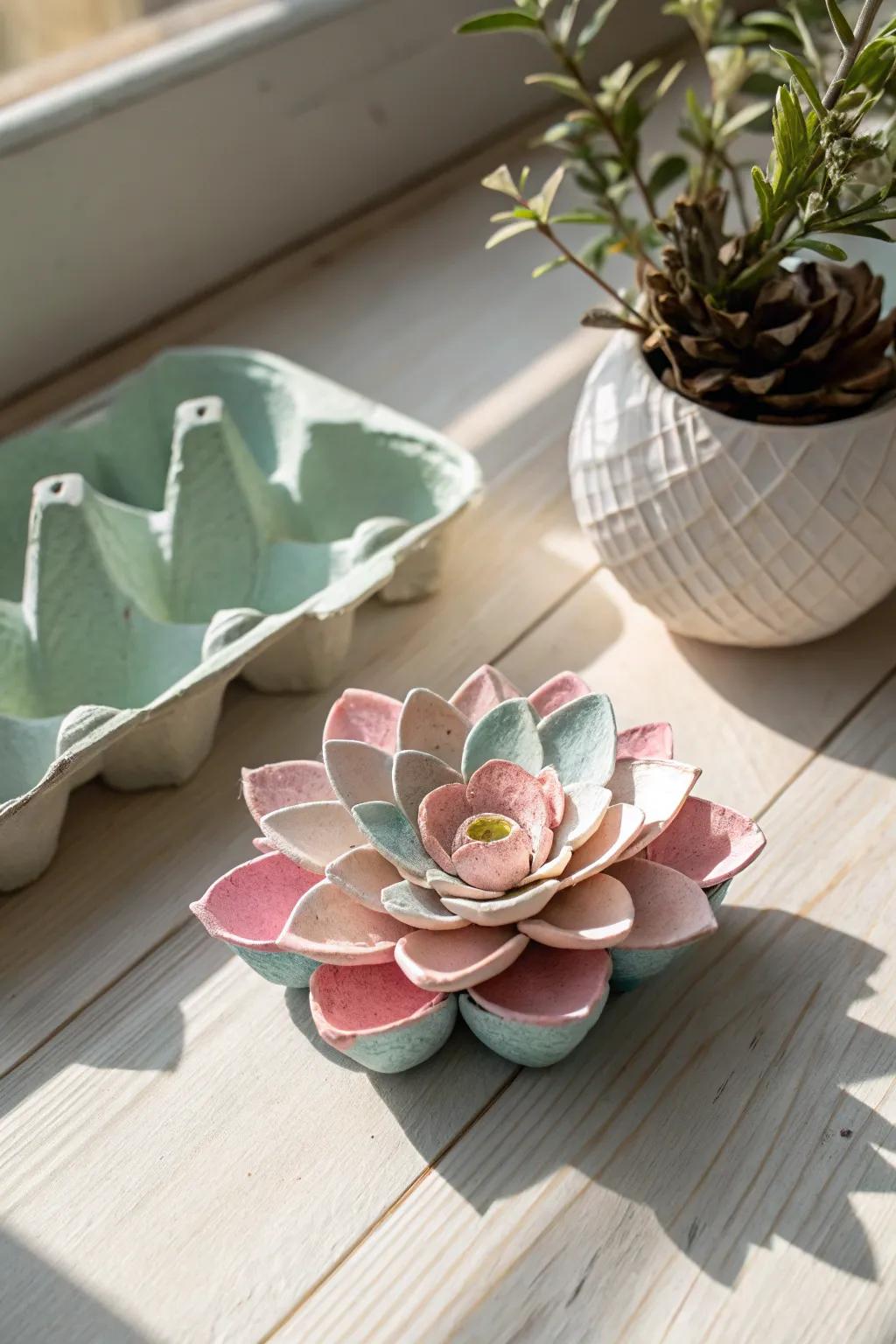 Transform simple cell cartons into delightful blossoms—perfect for adding a personal touch to any present.