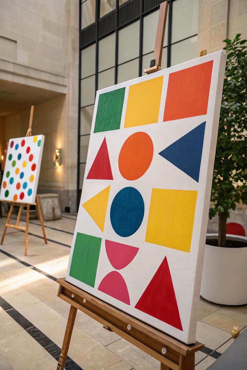 Enhance your art with contemporary geometric patterns.