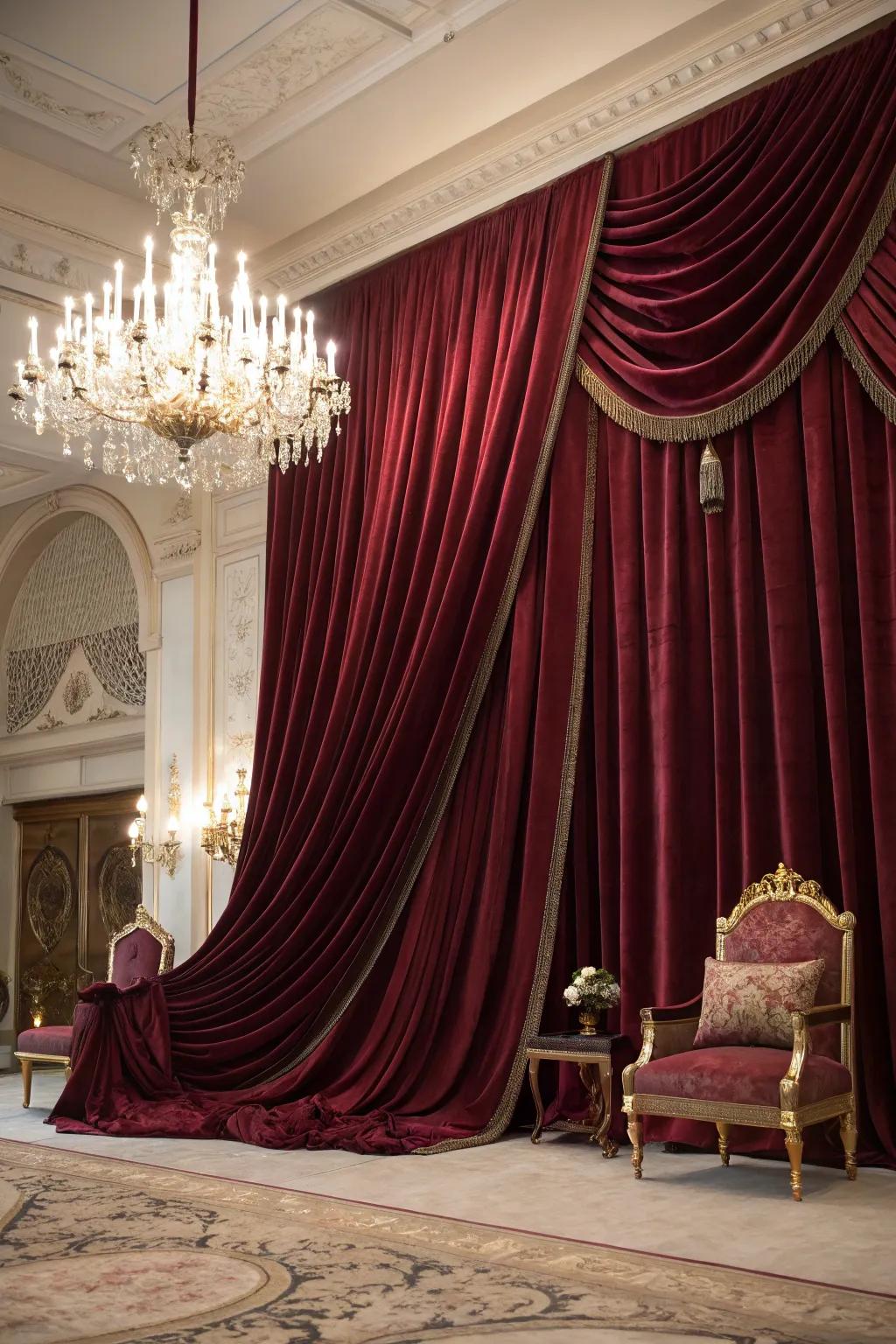 Drapes add texture and elegance to your surroundings.