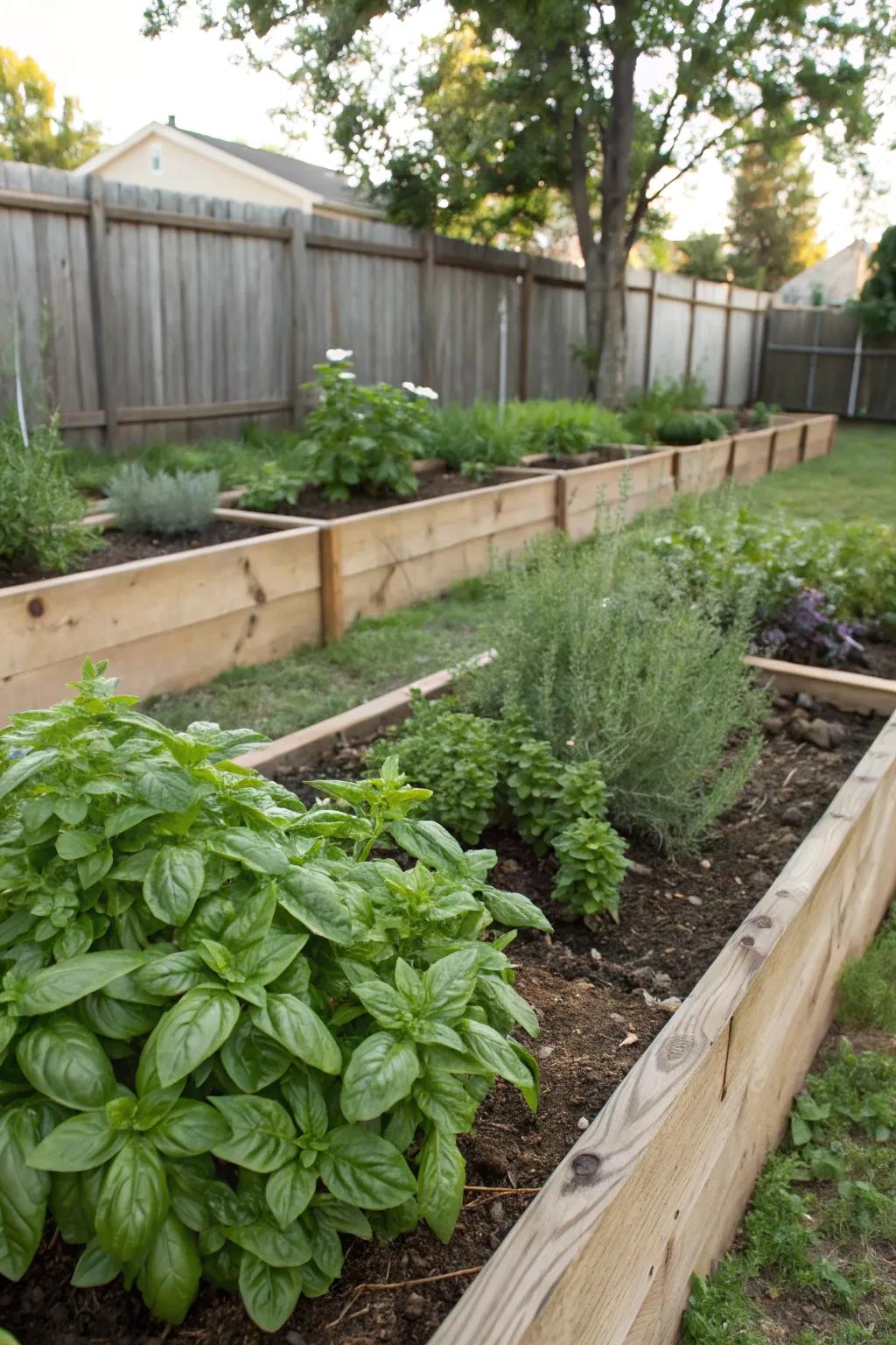 A miniature herb garden delivers both invigorating aromas and flavors.