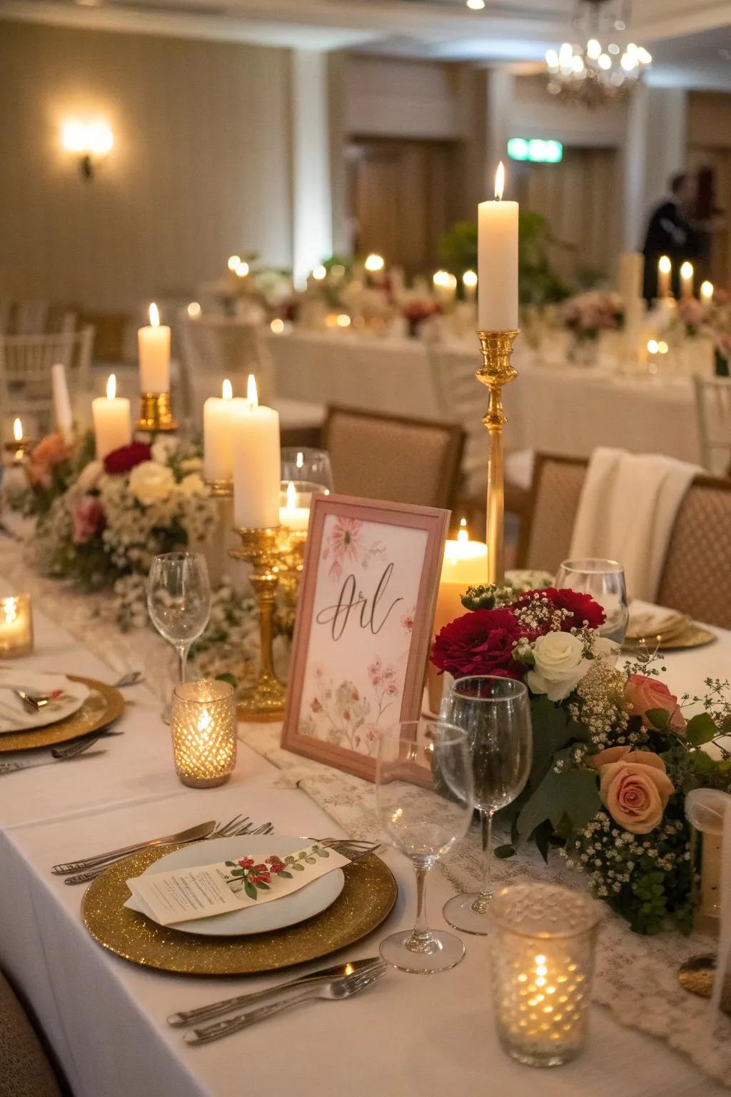 Decorative components lending charm and distinction to a banquet.