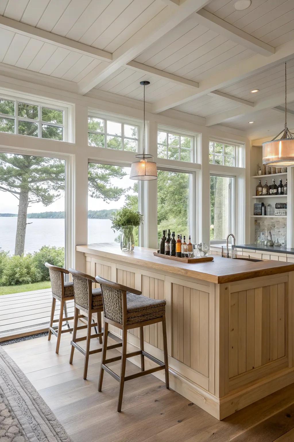 A revitalizing and pleasant atmosphere is provided by open and airy panel designs.