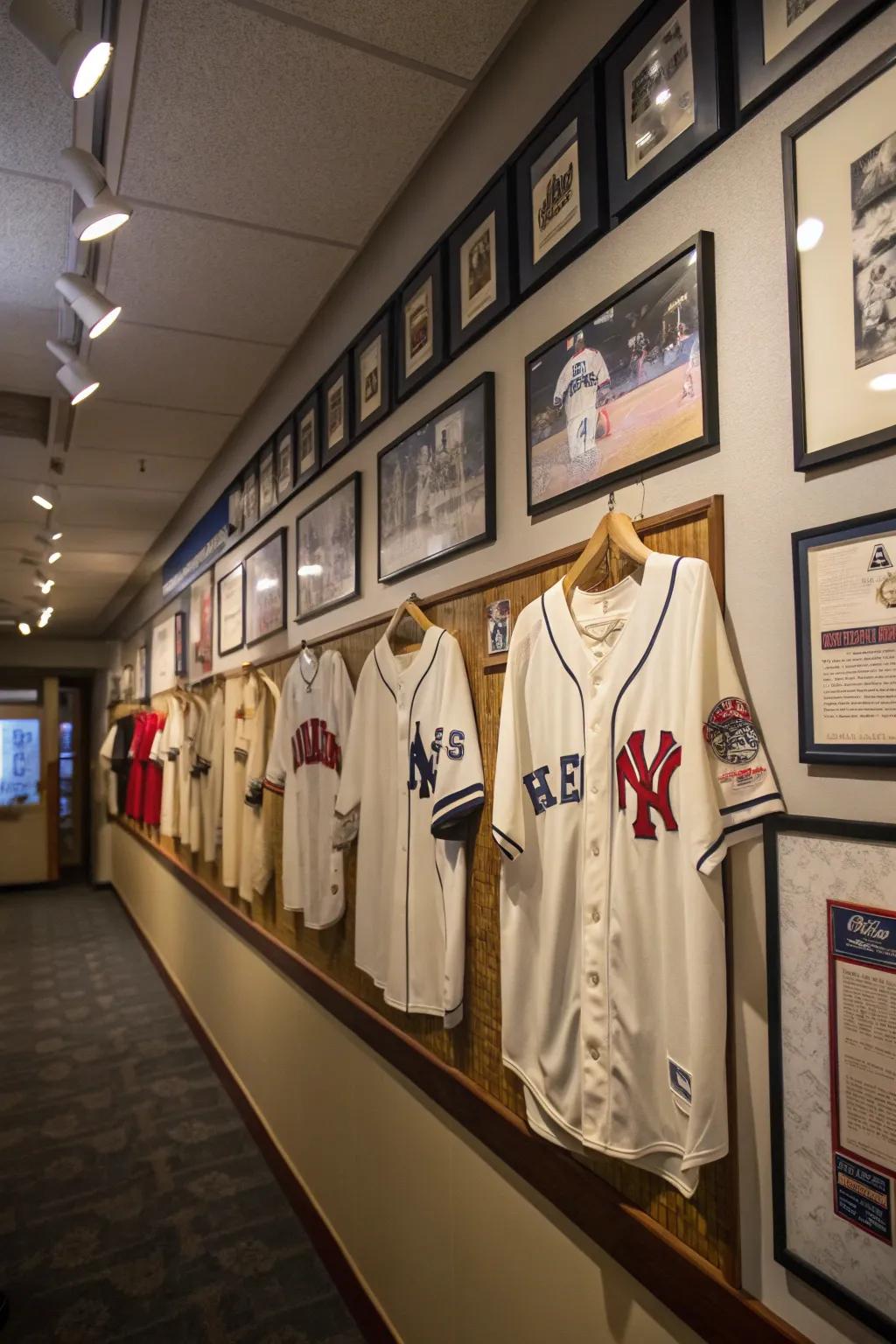 Framed jerseys contribute a tailored and sporty aspect to the aesthetic.
