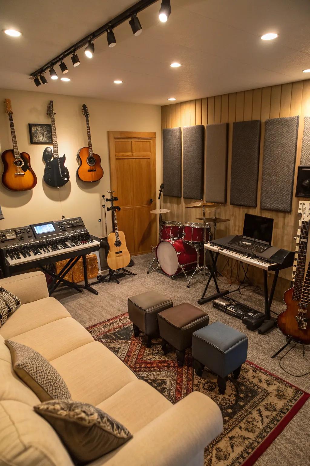 An area for the amplification of sound.