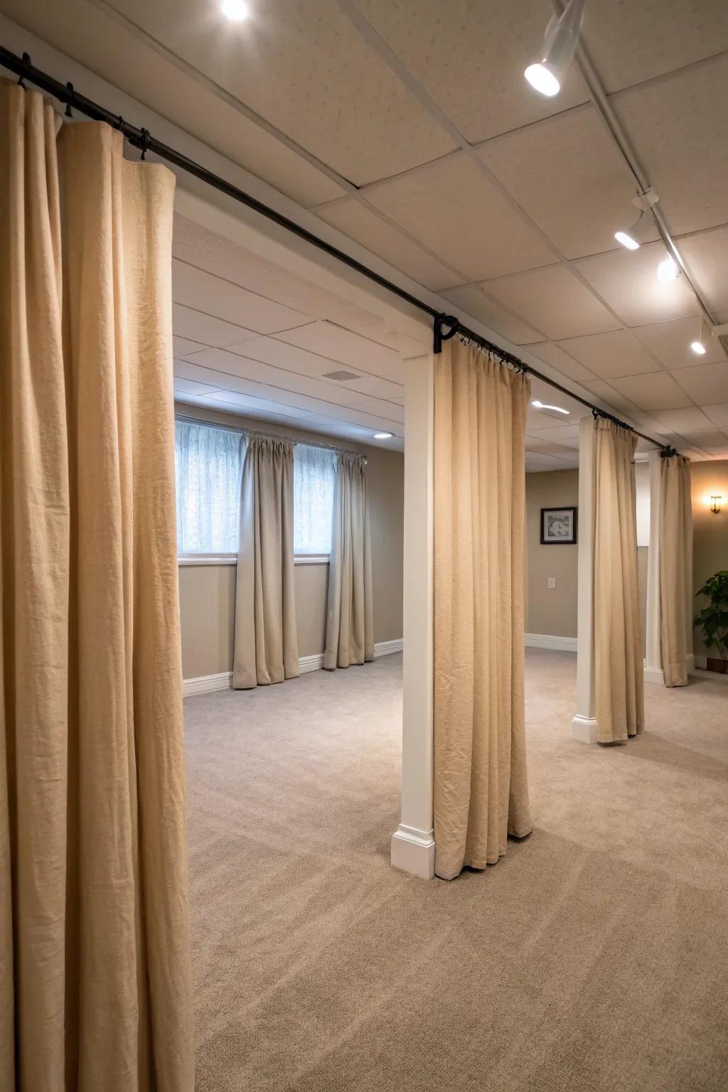 Neutral drapes offer an ageless and adaptable appeal.