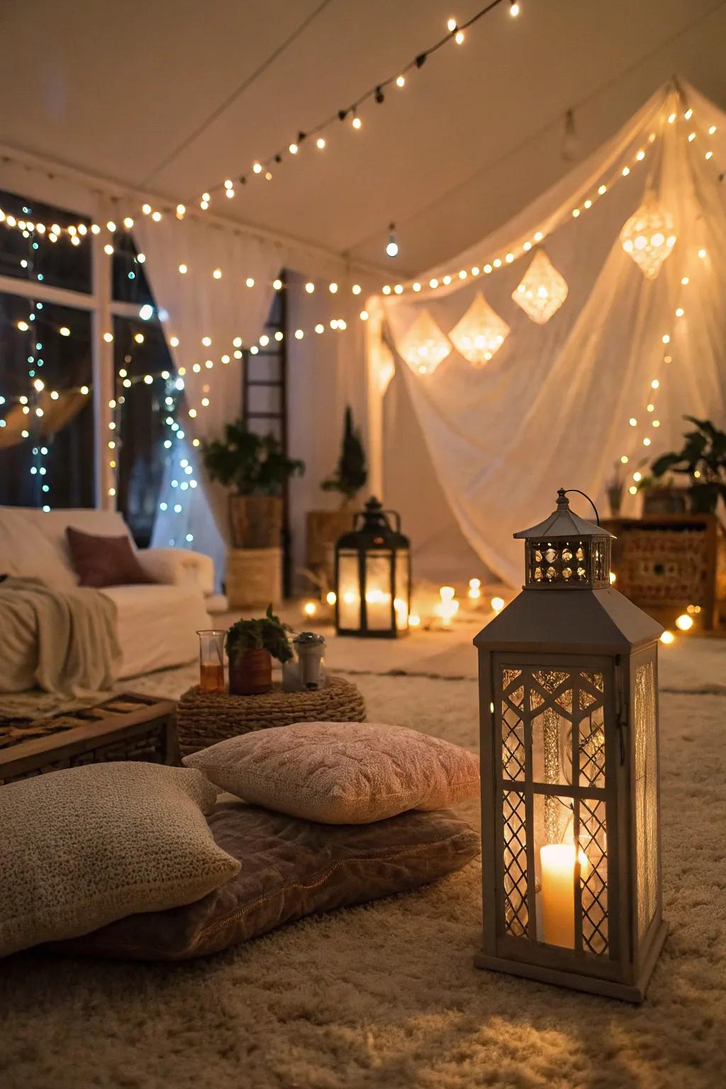 Establish a captivating ambiance through gentle, appealing illumination.