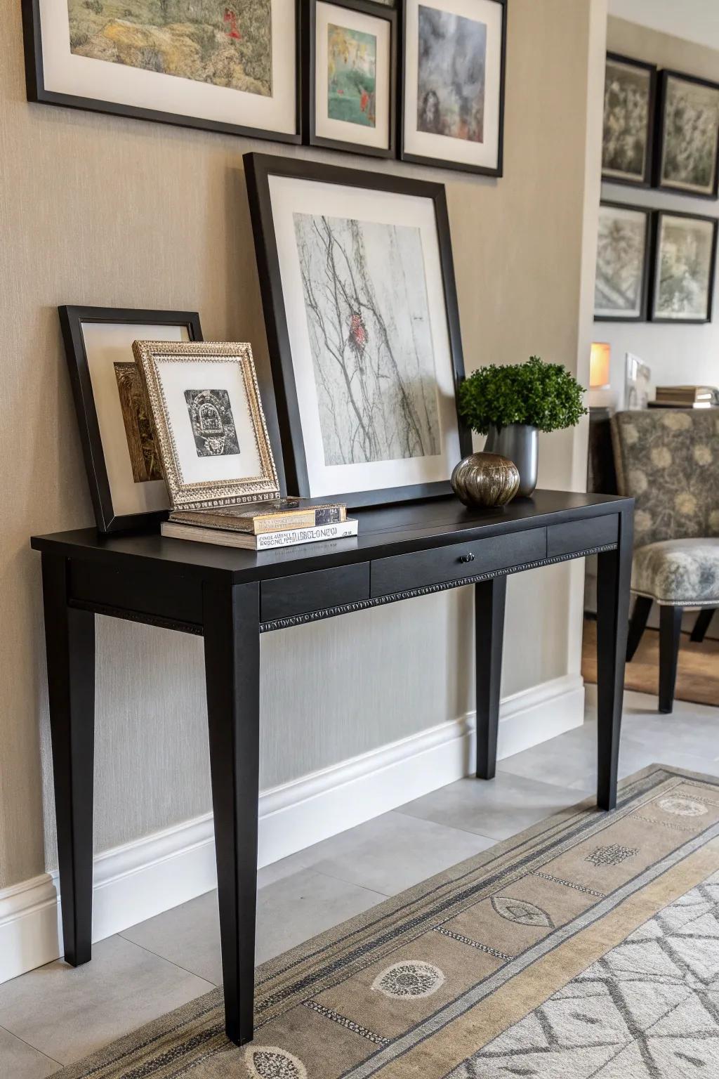 Layered artwork establishes a vibrant and captivating display.