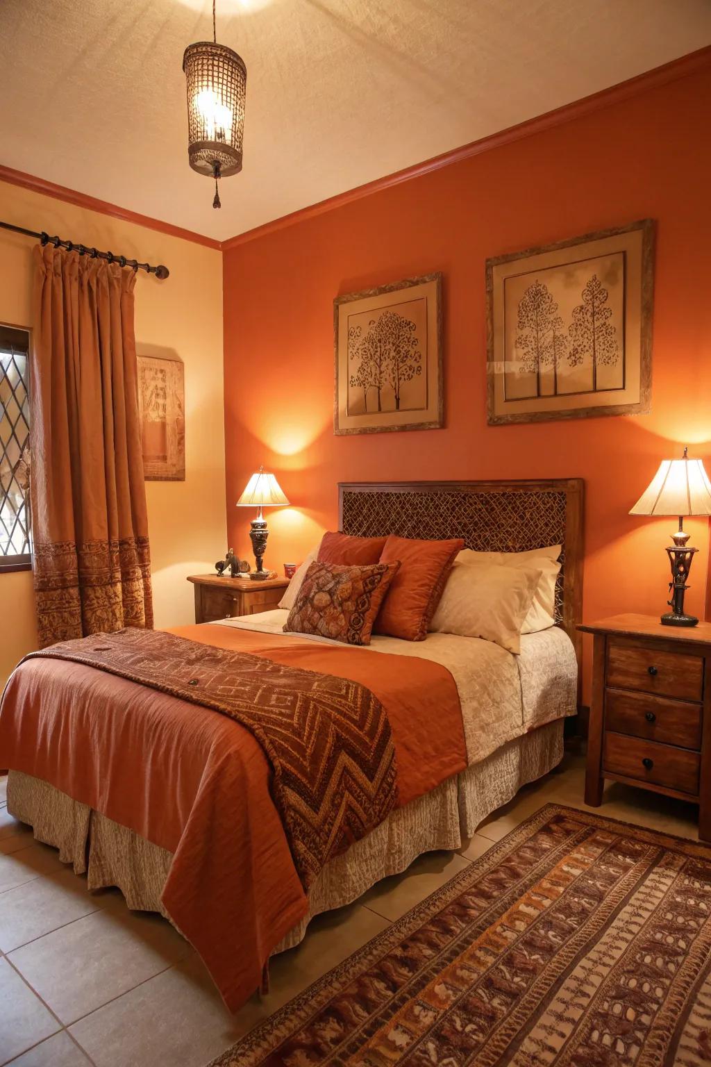 Soft lighting creating a snug environment.