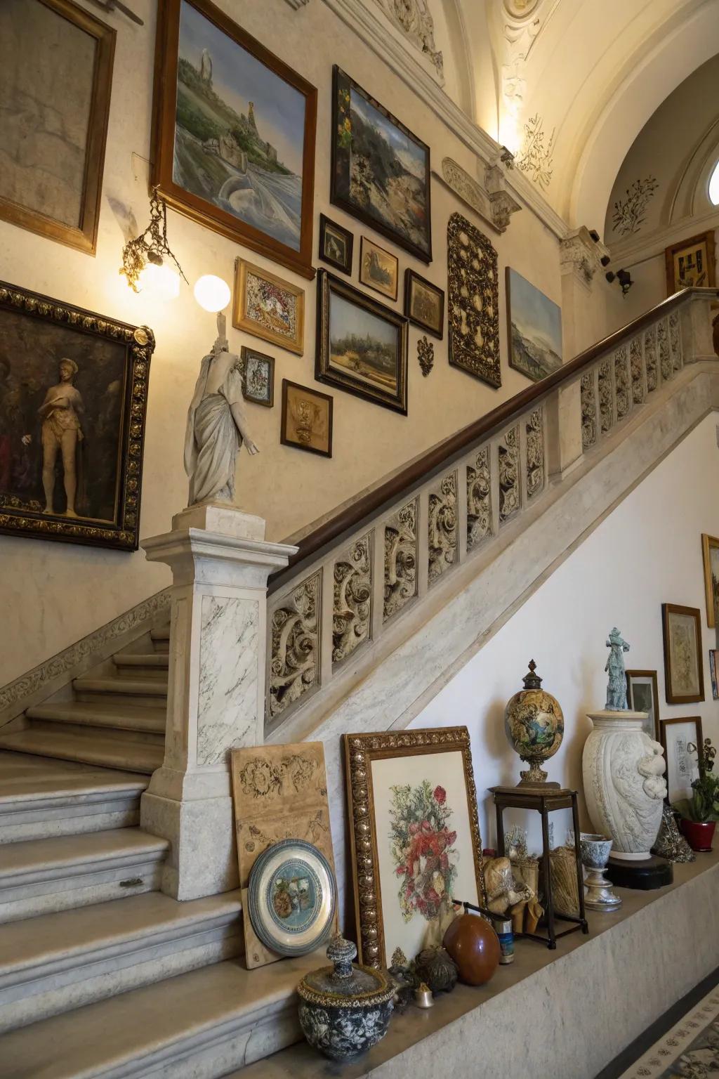 Turn your bulkhead to be an art showcase using creative decorations.