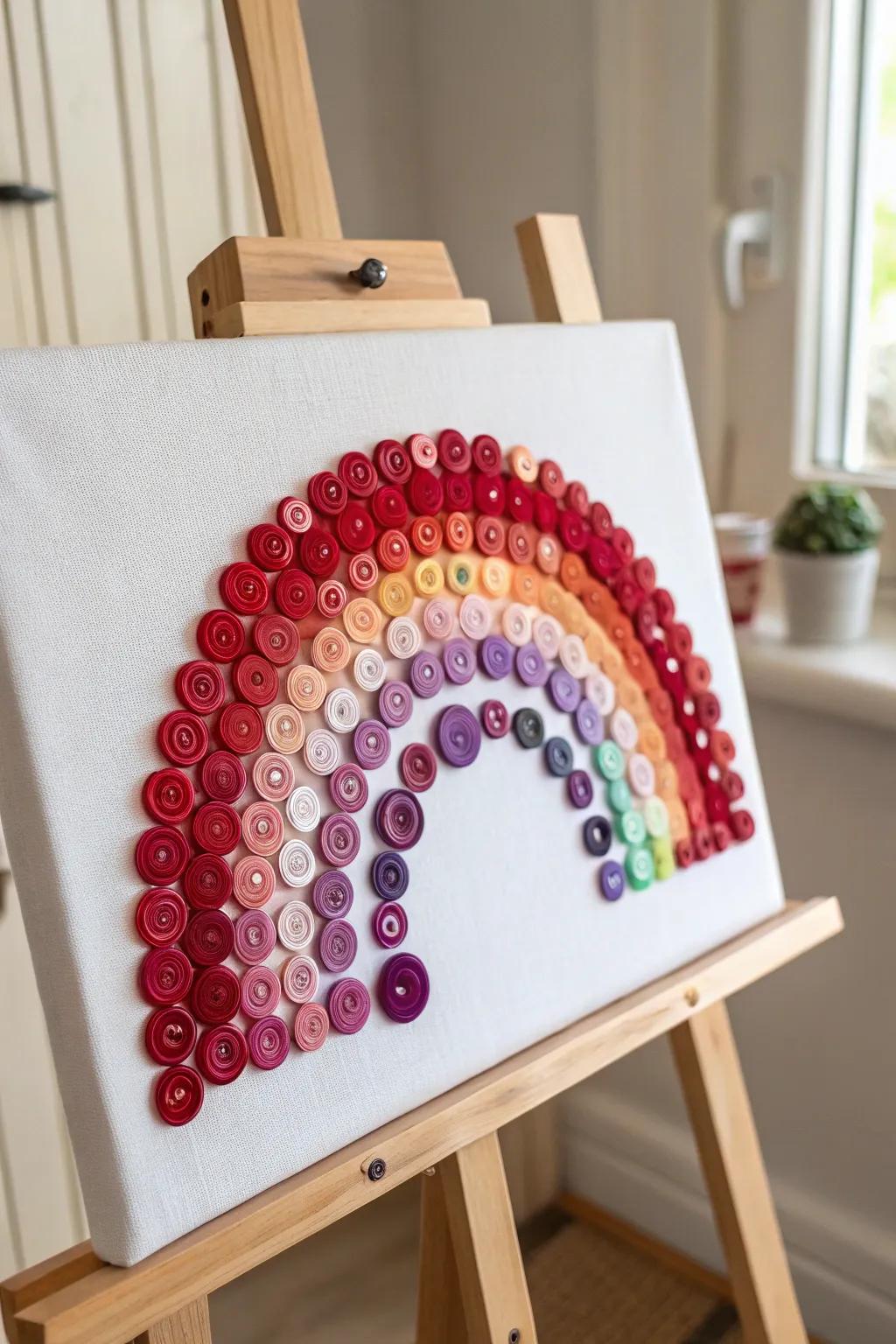 Crafting an iridescent realm, a button at a time. 🌈✨