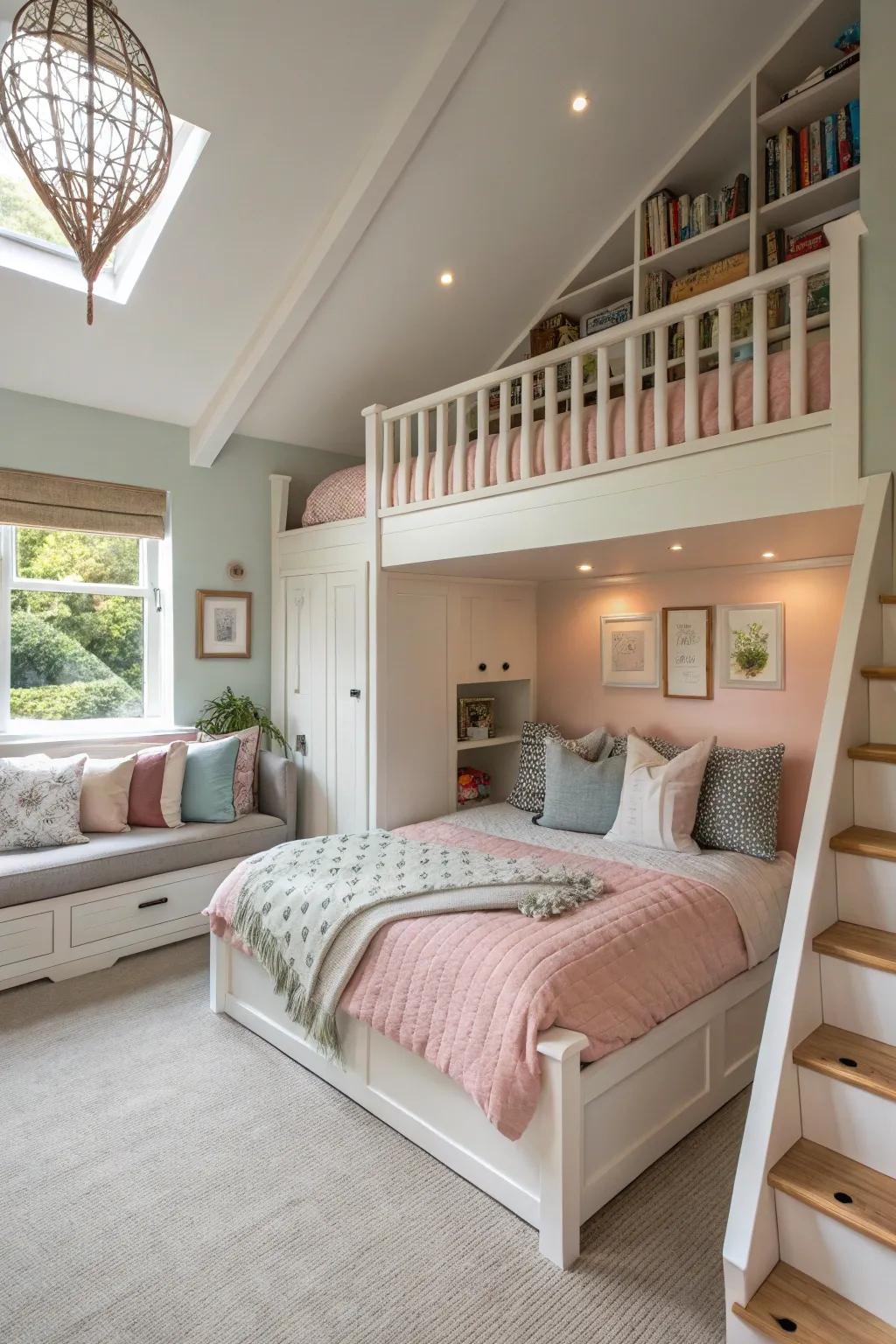 Innovative floor plans maximize both utility and panache within compact sleeping quarters.