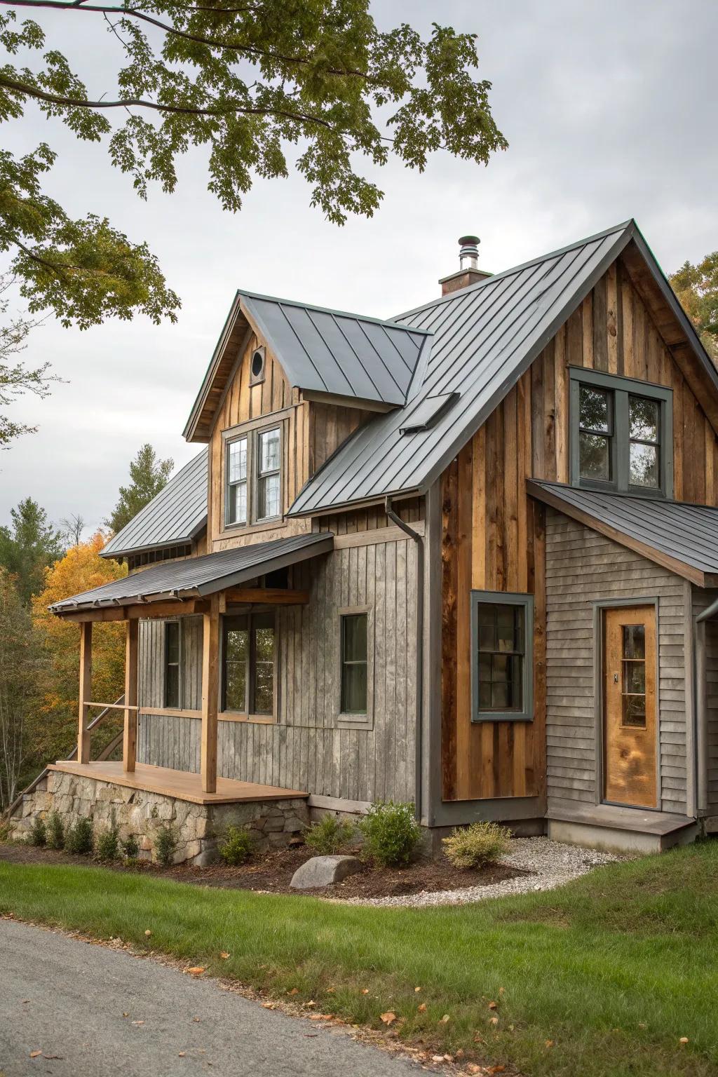 Blend materials to craft a standout cottage.