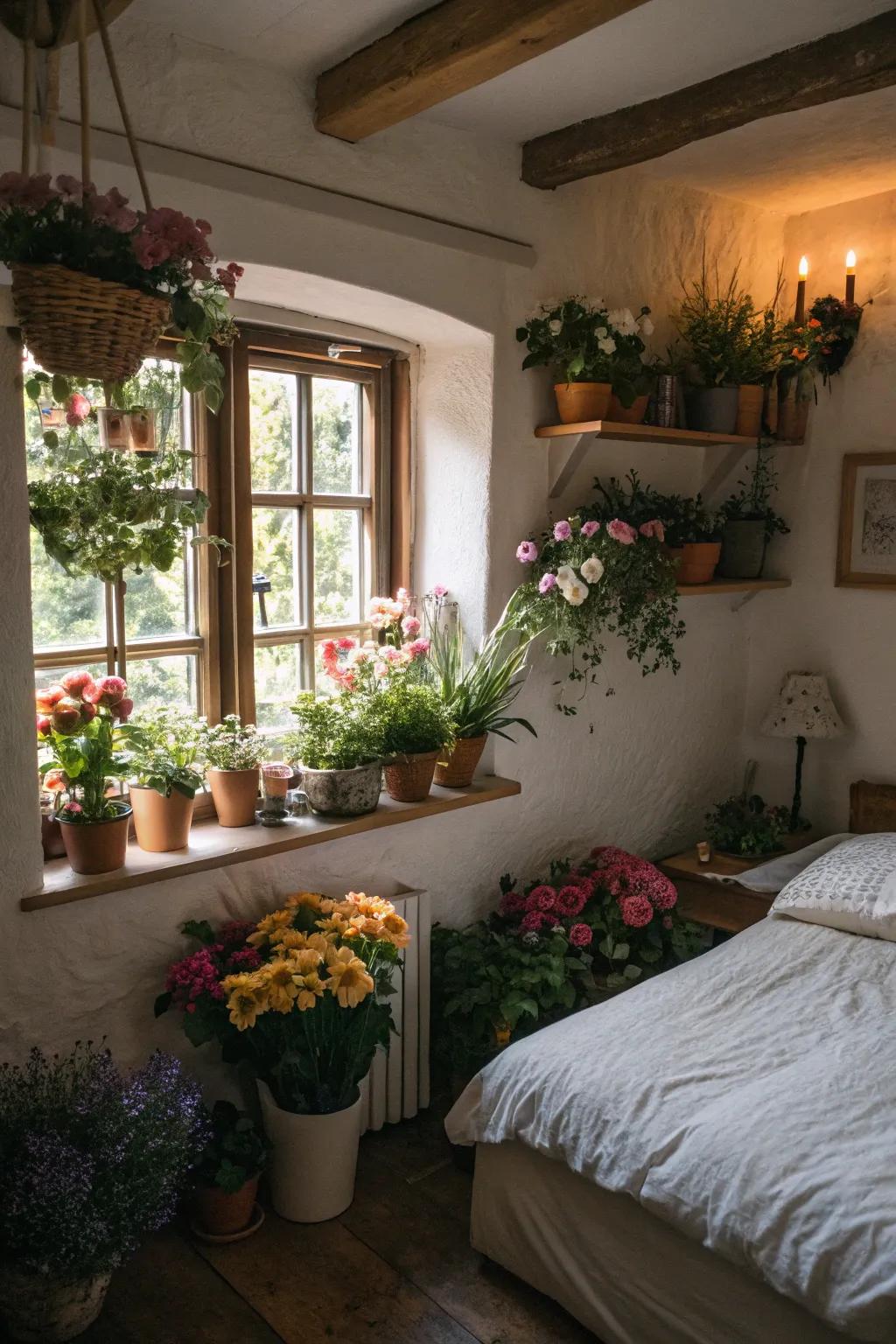 Greenery introduces vibrancy and color indoors.