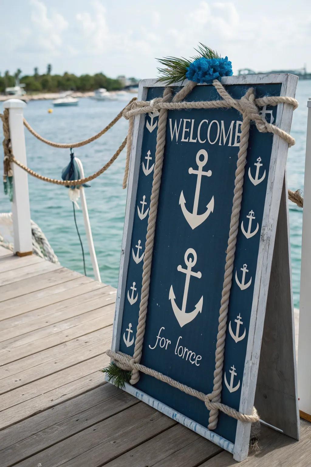 Marine motifs contribute a revitalizing coastal impression to your doorway.