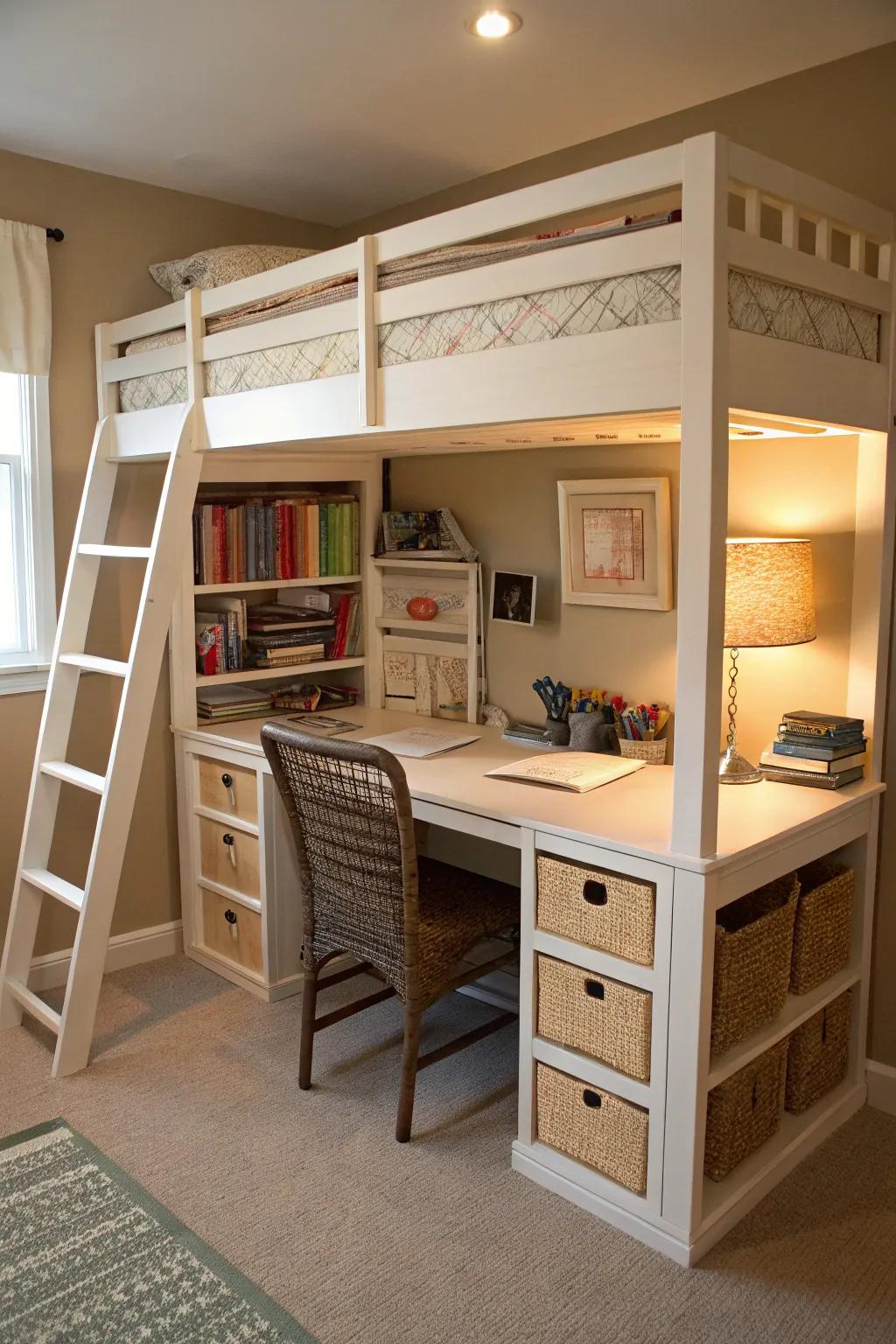 Space-economizing furnishings imbued with a stylish essence.