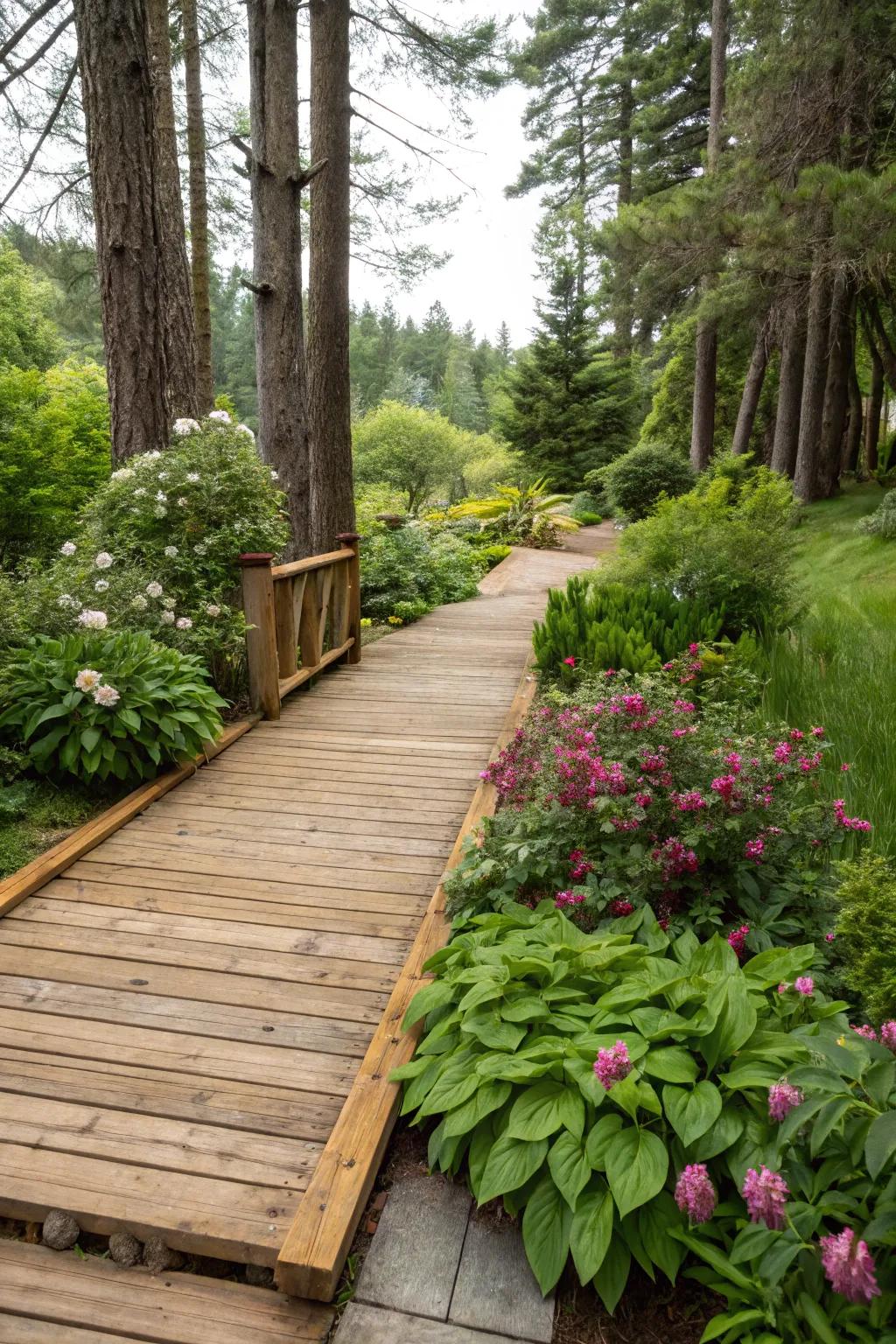 Inherent elements fashion a harmonious merge with the bordering landscape.