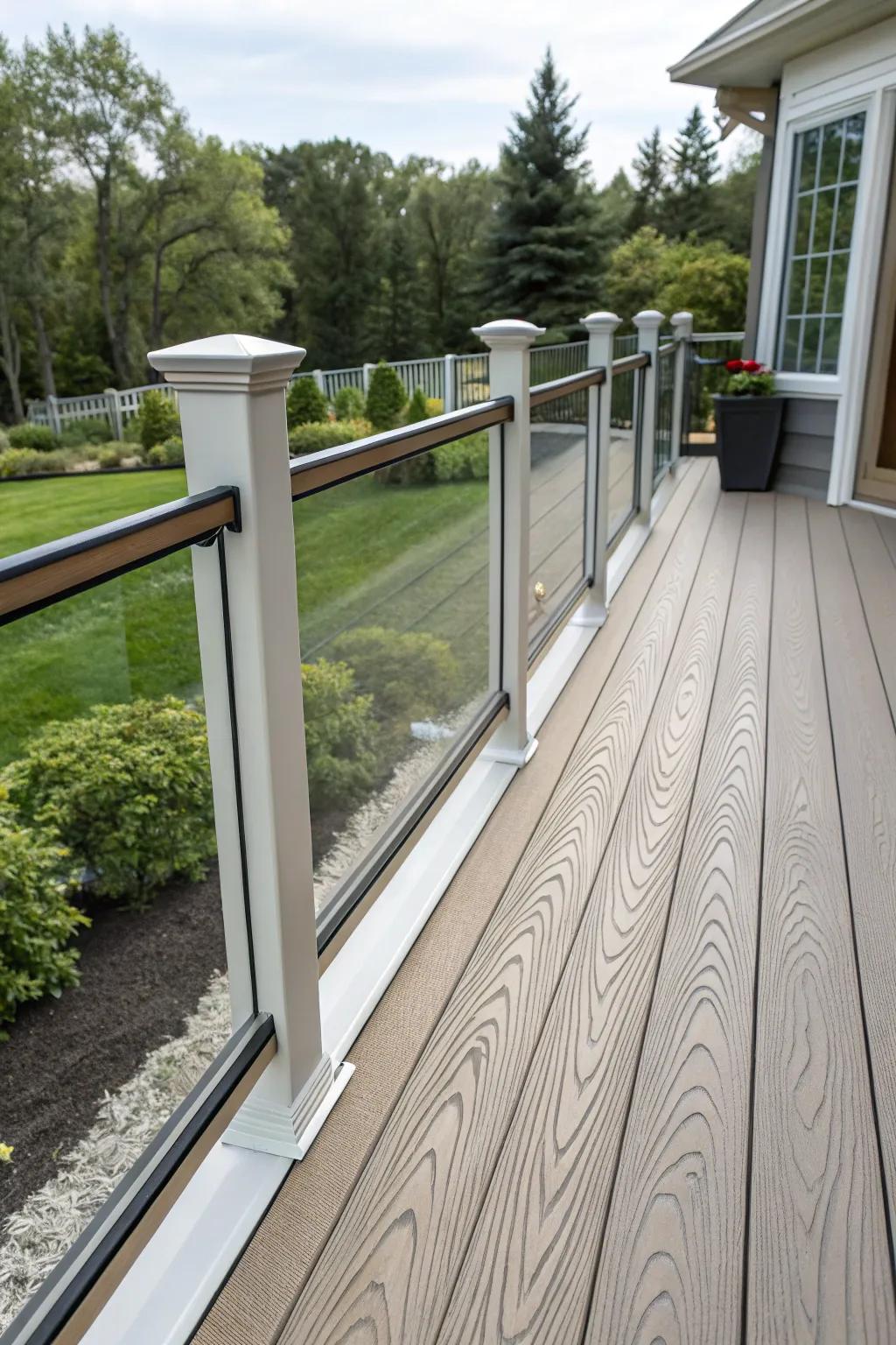 Textured fascia brings a tactile dimension to your deck's design.