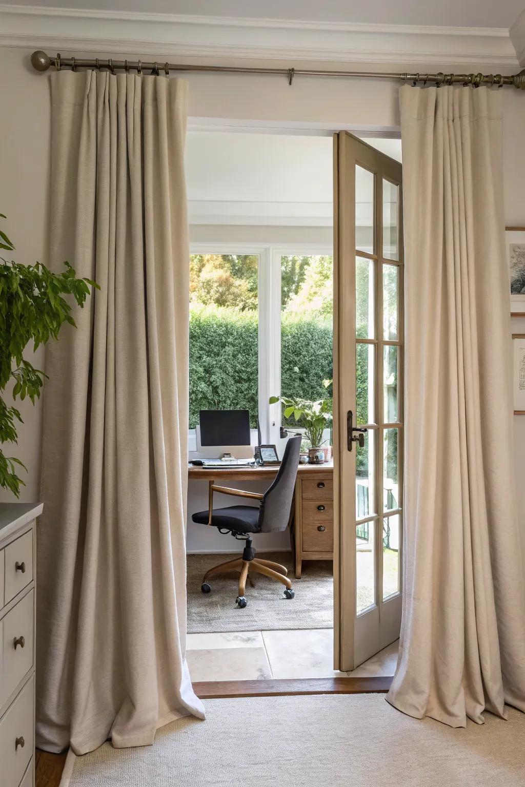 Neutral coverings proffer understated elegance and tranquility.