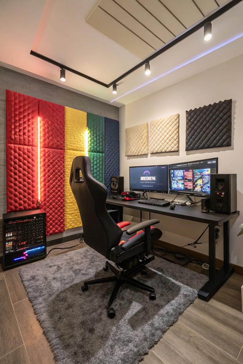 Acoustic boards enhance sound excellence and inject texture.